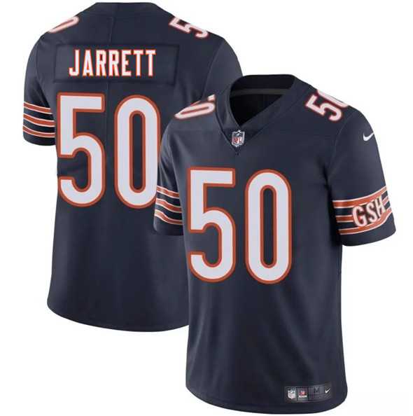 Men & Women & Youth Chicago Bears #50 Grady Jarrett Navy 2025 Vapor Stitched Jersey